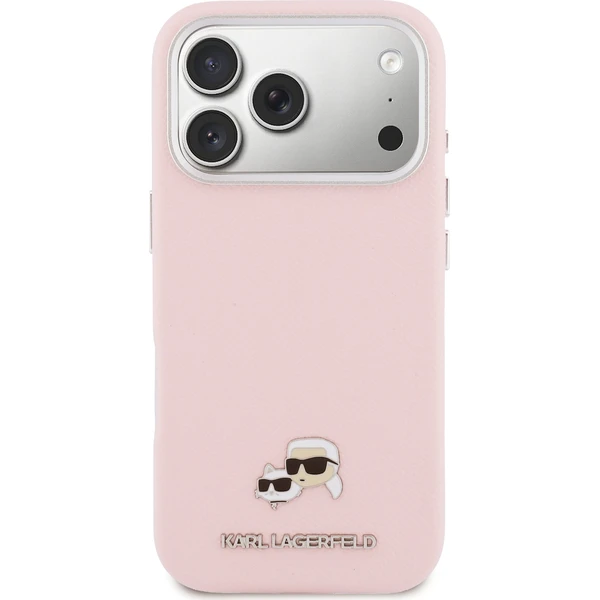 Karl Lagerfeld PU Karl a Choupette Heads Pins MagSafe kryt iPhone 17 Pro ružový - Puzdra - Obrázok 9eef30a776db4bc1b1c5a4d1514a6f9e