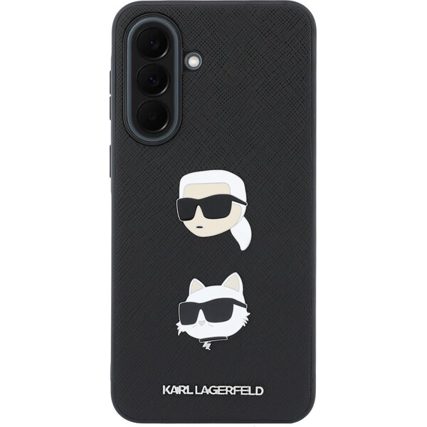 Karl Lagerfeld Liquid Silicone Metal Karl and Choupette kryt Samsung Galaxy A37 čierny - Puzdra - Obrázok 9efefe3ebc3440438c979b4ed941efb6