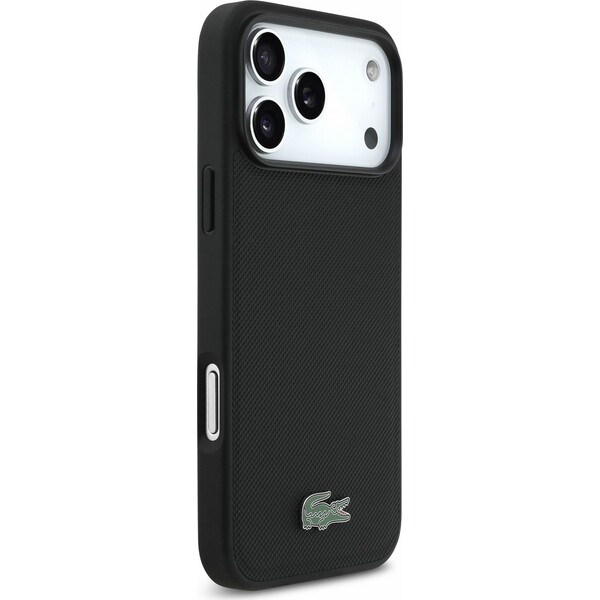 Lacoste PVC Iconic Petit Pique Metal Logo MagSafe Zadný Kryt pre iPhone 18 Pro Max Black - Puzdra - Obrázok 9f1d02290d3d4ef5b73bcb90f9298bf6