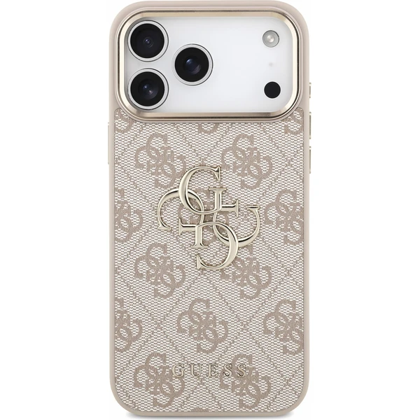 Guess PU 4G Metal Logo Strap Zadný kryt pre iPhone 18 Pro Max Pink - Puzdra - Obrázok 9f2494e9e4f44e77b924fdeb86991897