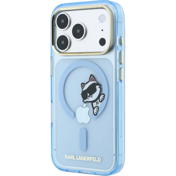 Karl Lagerfeld IML Choupette Peekaboo Magsafe kryt iPhone 18 Pro Max modrý - Puzdra - Obrázok 9f37acbebebe45548e4bb63002aa30a3