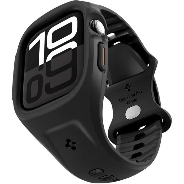 Spigen Liquid Air Pro kryt s remienkom Apple Watch 10/11 (46mm) čierny - Puzdra - Hlavný obrázok