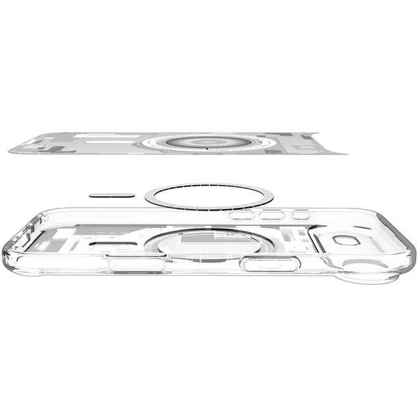 Spigen Ultra Hybrid MagSafe kryt iPhone Air zero one white - Puzdra - Obrázok 9f552186f7094ecab5f59079da9c189b