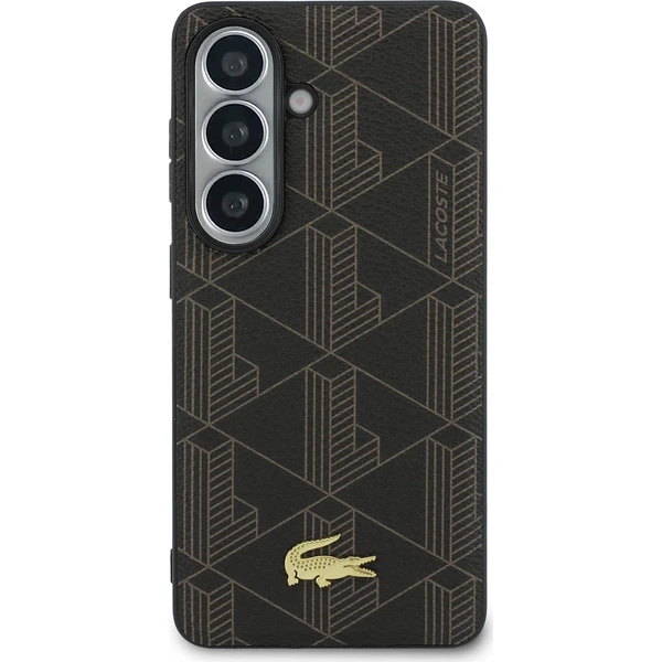 Lacoste PVC Blend Monogram Gold Logo Magnetický kryt Samsung Galaxy S26+ hnedý - Puzdra - Obrázok 9f6319b3deec4aa98a2815a1250f9ee9