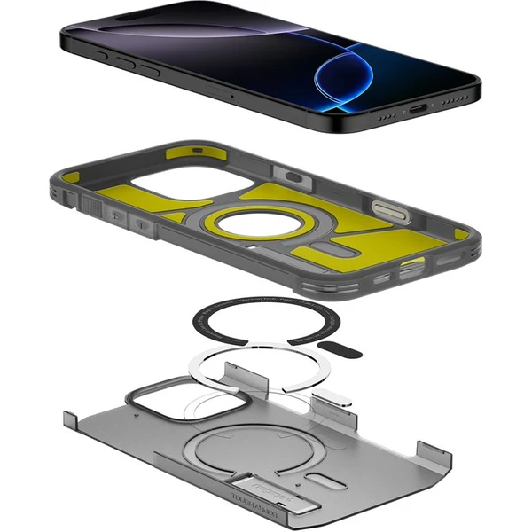 Spigen Tough Armor T MagSafe kryt iPhone 16 Pre Max čierny - Puzdra - Obrázok 9f65348f4e8d442cbe68832e722e041d