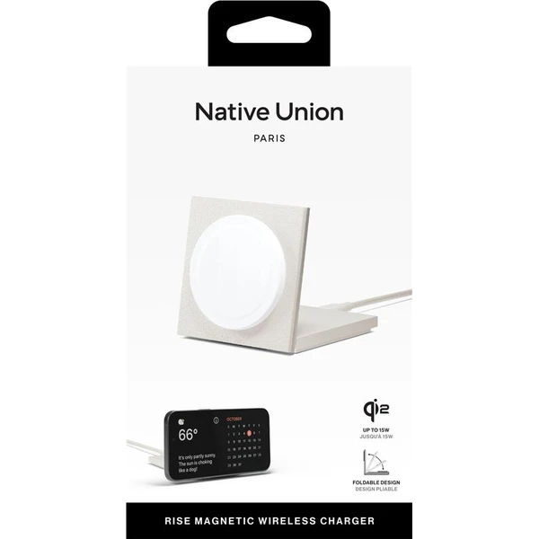 Native Union Rise Solo Qi2 (MagSafe) bezdrôtová nabíjačka sivá - Nabíjačky - Obrázok 9f96a42209e34067b4f074826c0598d4