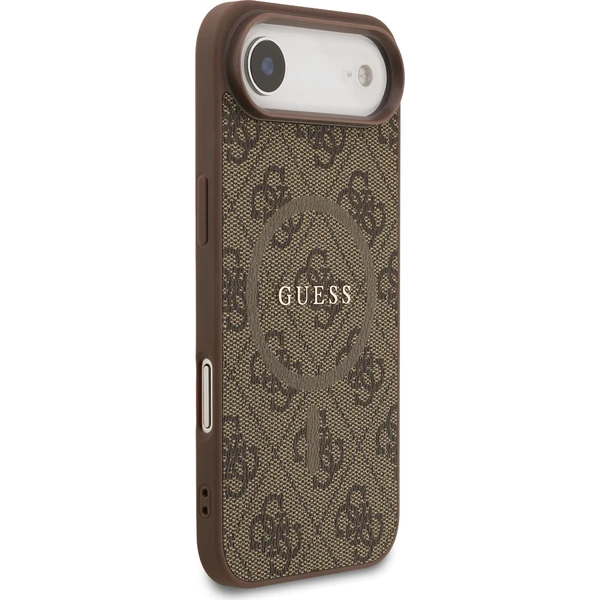 Guess PU Leather 4G Colored Ring MagSafe Zadný Kryt pre iPhone Air hnedý - Puzdra - Obrázok 9f9d7f60ab7c4061ac41bdd064634fc6