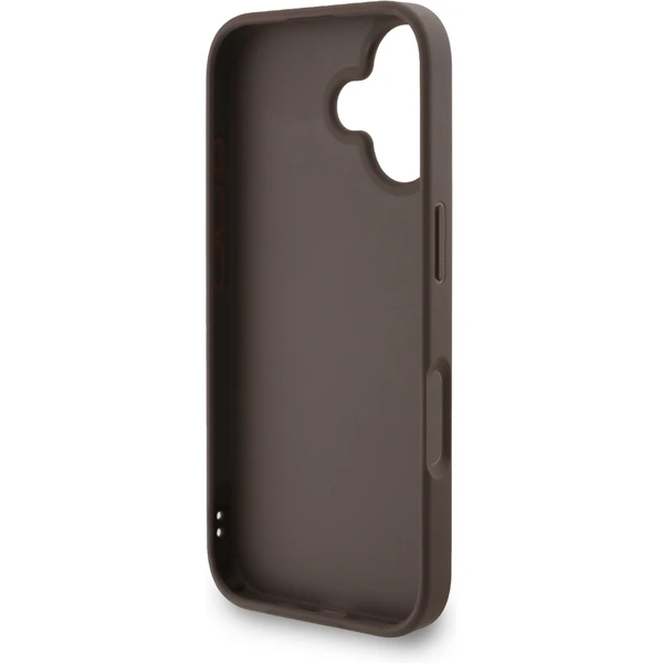 Guess PU 4G Metal Logo Strap kryt iPhone 16 hnedý - Puzdra - Obrázok 9fdcdf038a4f493aafba725d298a8282