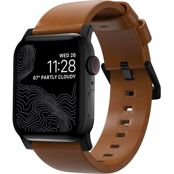 Nomad Modern Band remienok Apple Watch 46mm/49mm hnedá/čierna