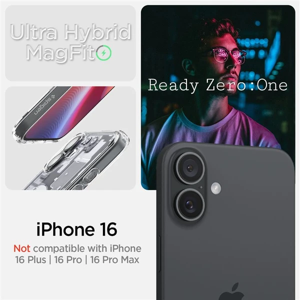 Spigen Ultra Hybrid MagSafe kryt iPhone 16 zero one - Puzdra - Obrázok 9fe8c15758dd4c66b0cfd45ae4635dfa