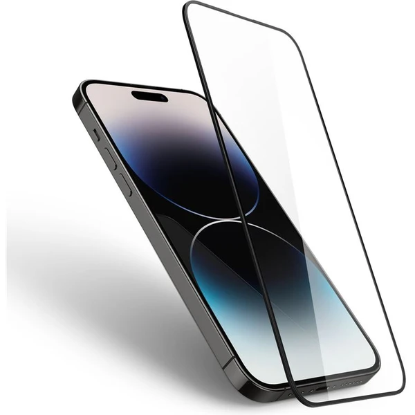 Spigen TR Slim HD 1 Pack sklo iPhone 14 Pre čierne - Ochranné fólie a sklo - Obrázok 9ff294e013e04dafab2dbb8069f8c496