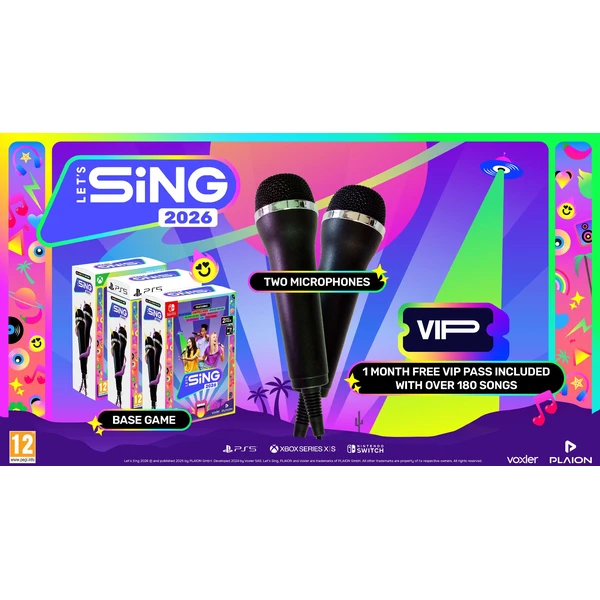 Let's Sing 2026 + 2 mikrofóny (Switch) - Hry na Nintendo Switch - Obrázok A00K000K01