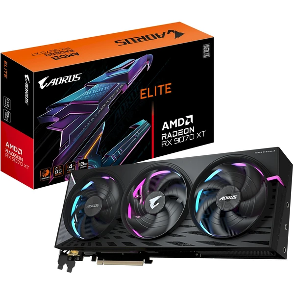 GIGABYTE AORUS Radeon RX 9070 XT ELITE 16G - Grafické karty - Obrázok A0LE000L01