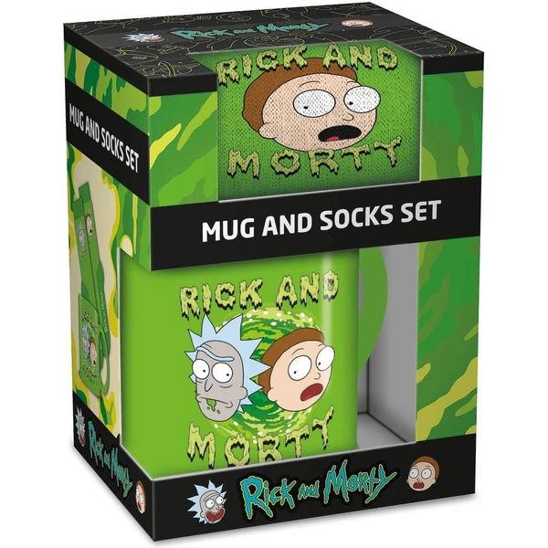 Darčekový set pánsky Rick & Morty (hrnček a ponožky) - Darčekové sady - Obrázok A14E000J01