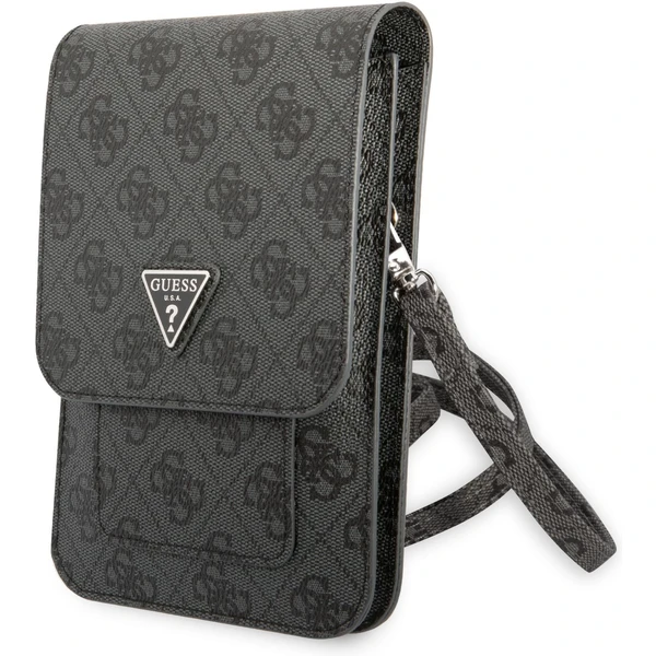 Guess PU 4G Triangle Logo Phone Bag čierny - Puzdra - Hlavný obrázok