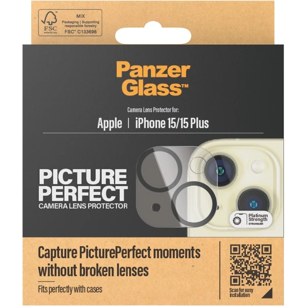 PanzerGlass Camera Protector Apple iPhone 15/15 Plus - Ochranné fólie a sklo - Obrázok A1TS100501