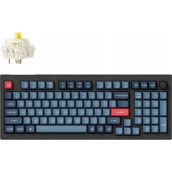 Keychron V5 Max herná klávesnica (US) (Gateron Jupiter Banana switch) čierna
