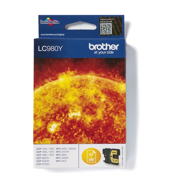 Brother LC980Y atrament žltý - Tonery - Hlavný obrázok