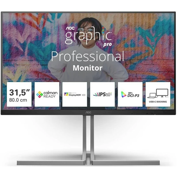 AOC Ultra U32U3CV monitor 32" - Monitory - Hlavný obrázok