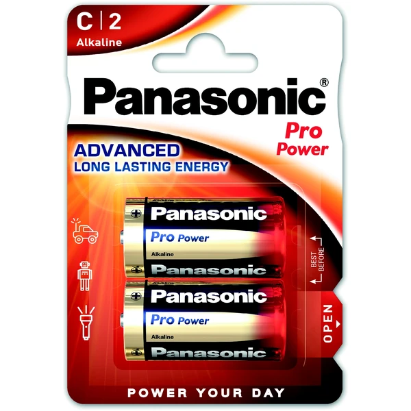 Panasonic Pro Power Gold typ C alkalická batéria, 2 ks - Batérie - Hlavný obrázok