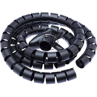 CONNECT IT trubica pre organizáciu káblov, 1,5m x 30mm, čierna - Vychytávky