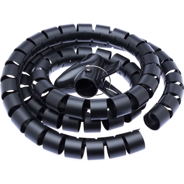 CONNECT IT trubica pre organizáciu káblov, 1,5m x 30mm, čierna - Vychytávky - Hlavný obrázok