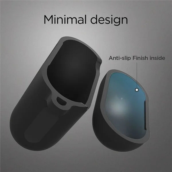 Spigen Silicone Case púzdro pre Apple AirPods čierne - Puzdra - Obrázok A2K0000301