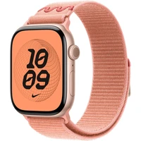 Apple Watch 49/46/45/44mm Alpenglow Pink prevliekací športový remienok Nike - Remienky