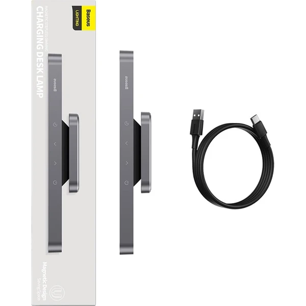 Magnetická bezdrôtová LED lampa Baseus Magnetic Pro sivá - Lampičky - Obrázok A3AE000N01