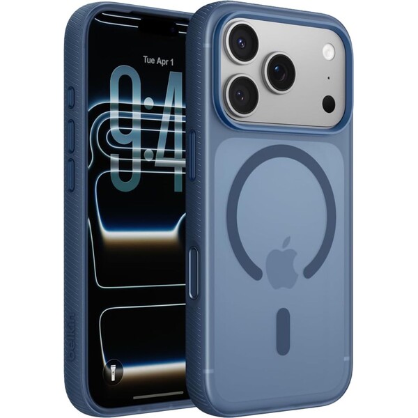E-shop Belkin SheerForce Grip MagSafe kryt iPhone 17 Pro námornícky modrý