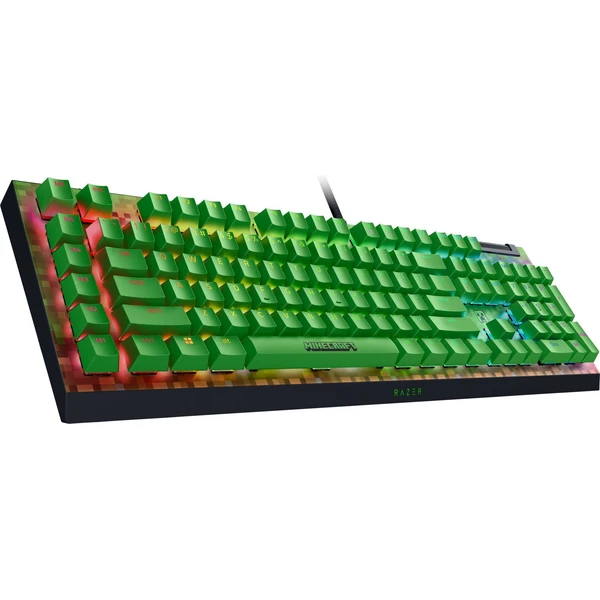 Razer BlackWidow V4 X Green Switch Minecraft Ed. herná klávesnica (US) čierna - Klávesnice - Obrázok A3QD000J01