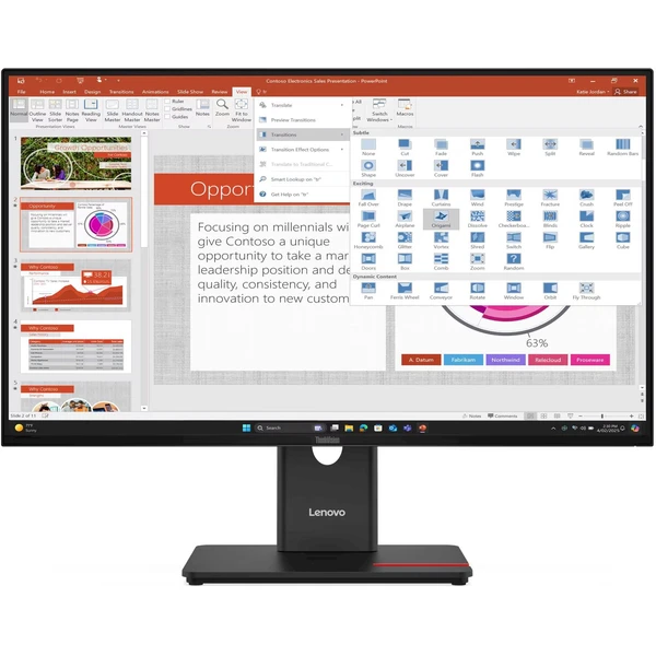 Lenovo ThinkVision T27-40 monitor 27" - Monitory - Hlavný obrázok