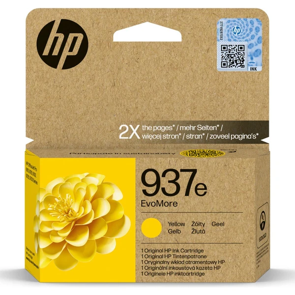 HP 4S6W8NE č. 937e Žltá originálna - Cartridge - Hlavný obrázok