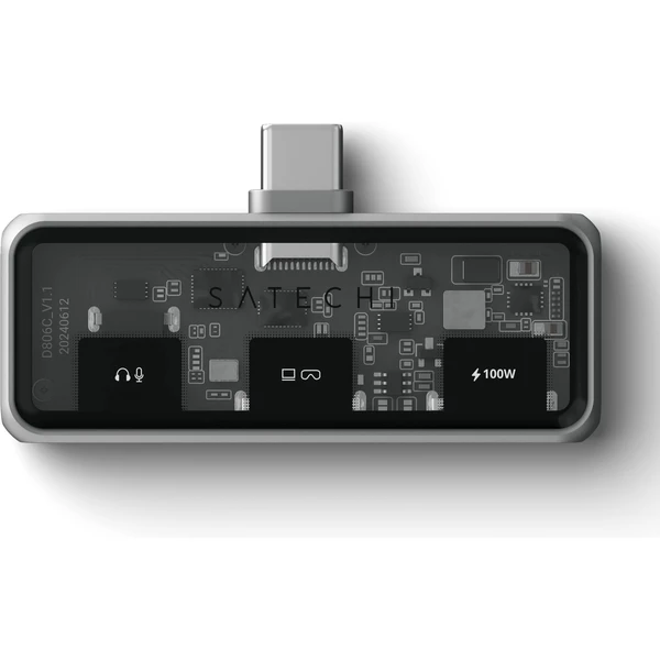 Satechi Mobile XR Hub s duálnym USB-C a audio portom vesmírne šedý - USB huby - Obrázok A4BF000O01