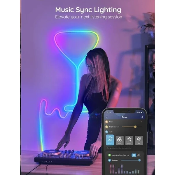 Govee Neon SMART ohybný LED pásik RGBIC, 2m - Inteligentné osvetlenie - Obrázok A4H4000J01