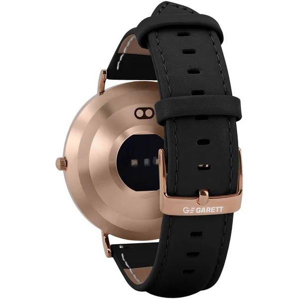 Garett Smartwatch Verona zlatá, čierna koža - Inteligentné hodinky - Obrázok A4O4000O01