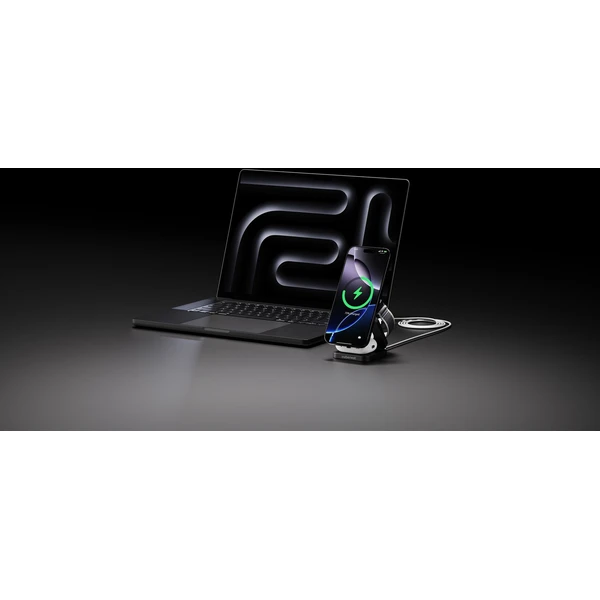 Cubenest SQ312 Fold Pro Qi2 (MagSafe) 3v1 magnetická nabíjačka čierna - Nabíjačky - Obrázok A4PF000N01