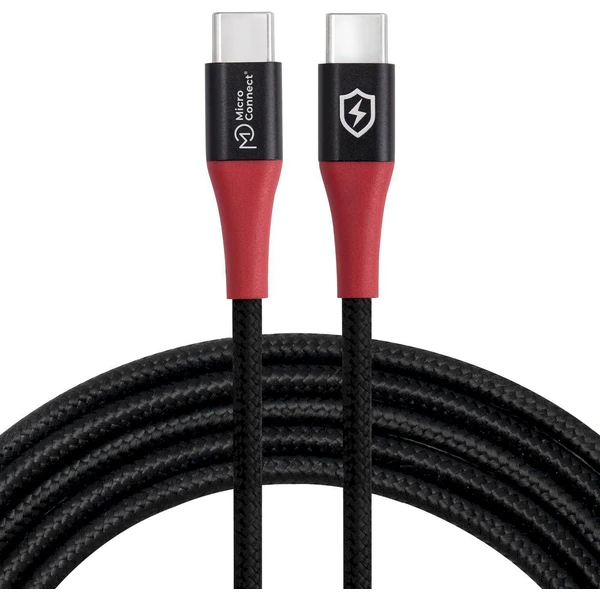 MicroConnect Safe Charge USB-C /USB-C napájací kábel 240W 1,5m čierny - Káble a redukcie - Hlavný obrázok