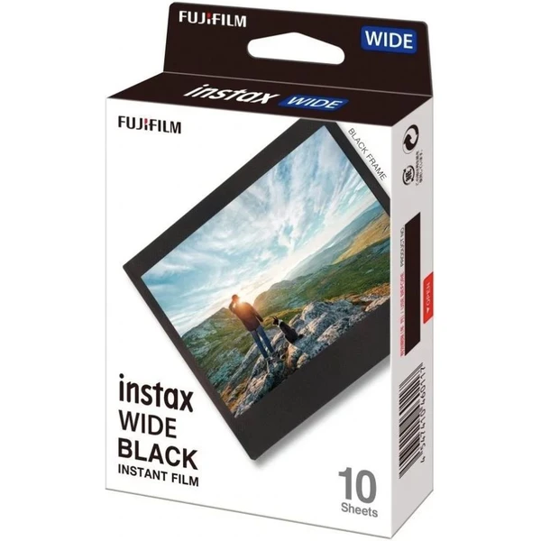 Fujifilm Instax Wide Black film (10 ks) - Filmy pre instantné fotoaparáty - Obrázok A4Z6000O01