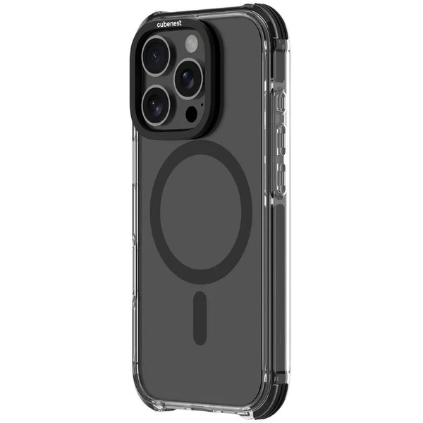 Cubenest MagPro Strong Guard kryt iPhone 16 Pro čierny - Puzdra - Obrázok A5DF000L01