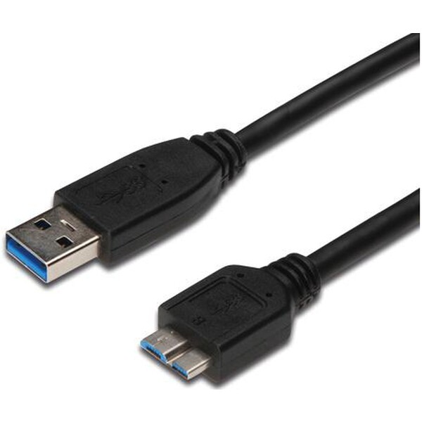E-shop PremiumCord USB-A/MicroUSB-B kábel 2m čierny
