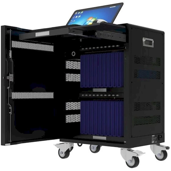 Port Connect 20 tabletov + 1 notebook nabíjacie úložisko čierny - Nabíjačky - Hlavný obrázok