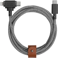 Native Union Belt Universal Cable (USB-C – Lighting/USB-C) 1,5 m, zebra - Káble a redukcie