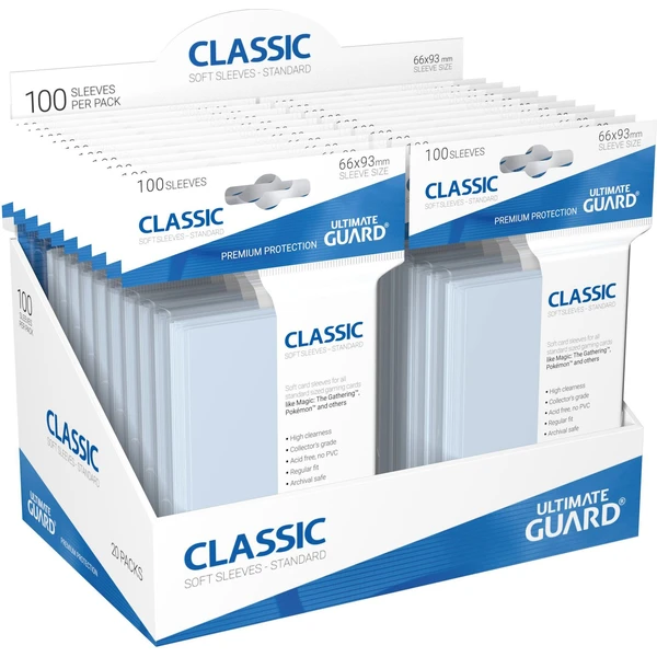 Ultimate Guard Classic Sleeves obaly na karty 100ks číre (66 x 93 mm) - Obaly na karty - Obrázok A5YB000N01