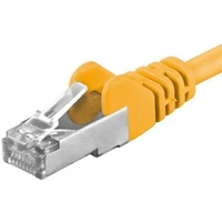 PremiumCord RJ45/RJ45 Cat6a S-FTP patch kábel 1m žltý - Káble a redukcie