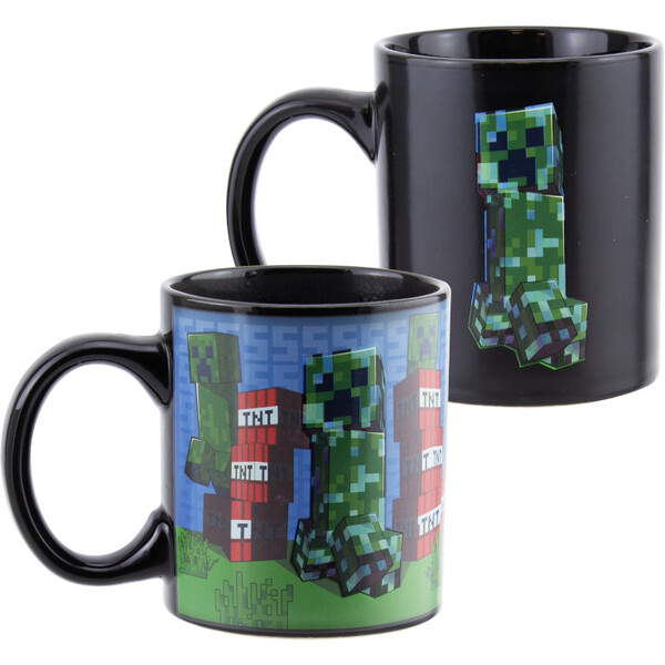 Hrnček meniaci Minecraft Creeper