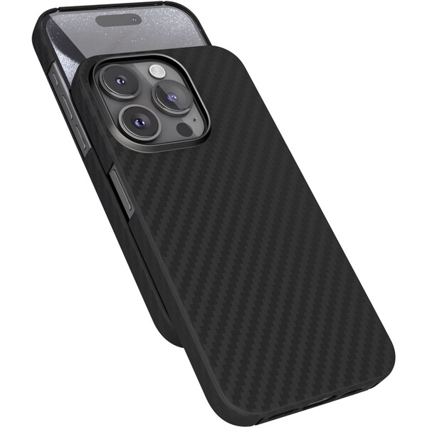 E-shop Epico Mag+ Carbon Case pre iPhone 15 Pro Max čierny