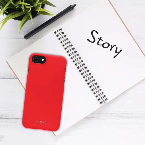 FIXED Story silikónový kryt Apple iPhone 13 Mini červený - Puzdra - Obrázok A6TZ000501