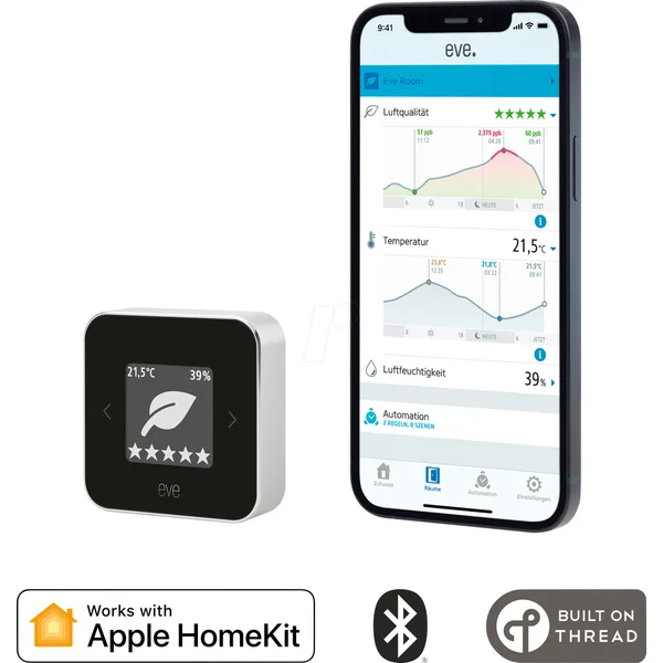 Eve Room vnútorný monitor kvality ovzdušia (Apple HomeKit a Thread) - Meteorologické stanice - Hlavný obrázok