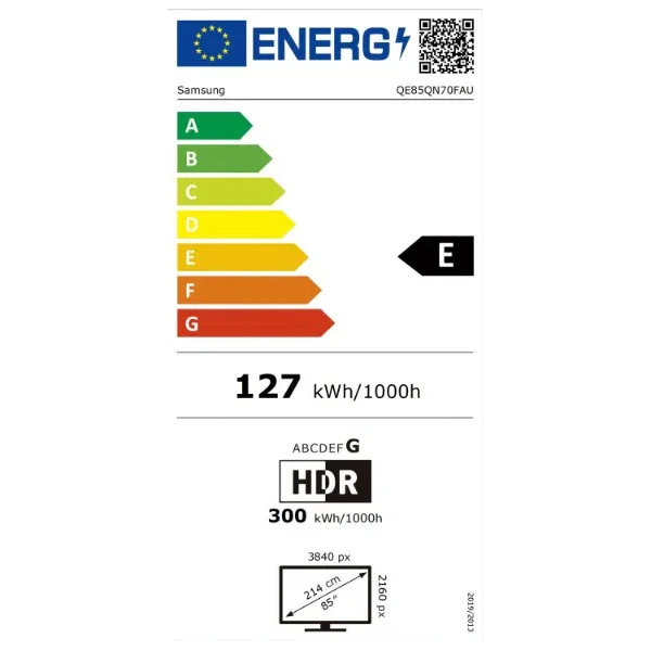Samsung 4K Neo QLED smart TV QE85QN70F 85" - Televízia - Obrázok A74G000N01